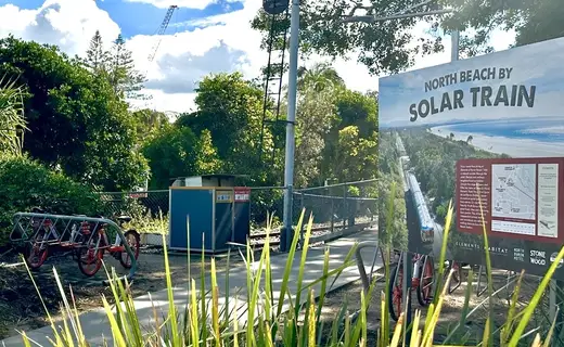 Solar Train — Byron bike pickup location