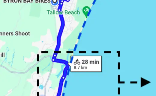 Suffolk Park bike pickup location
